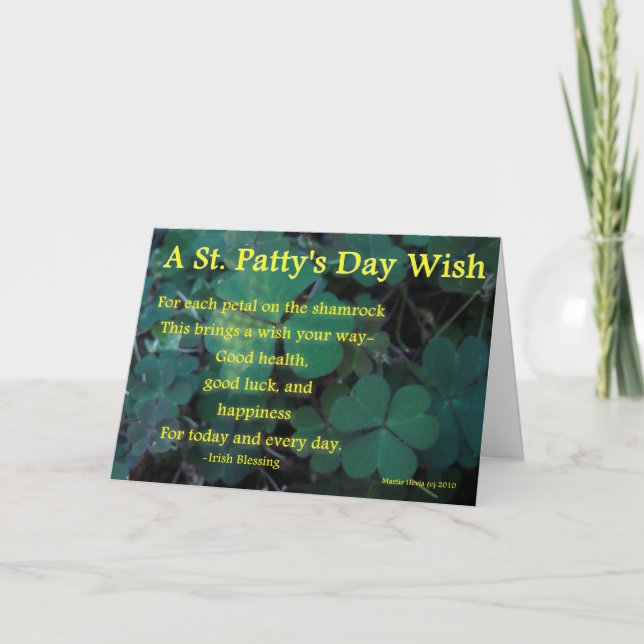 O dia do rissol feliz do St. - trevo (1) - cartão (Frente)
