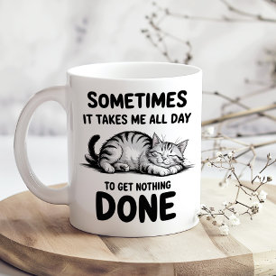 "O Dia Inteiro Sem Fazer Nada" Caneca de Café de G