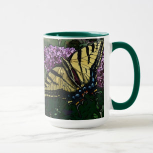 O dia novo jardina caneca Swallowtail W