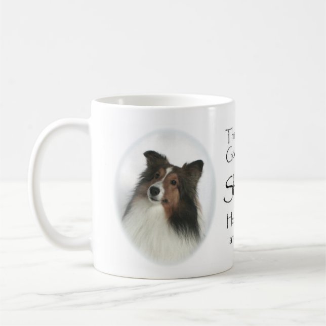 O dia Shelties era caneca criada (Esquerda)
