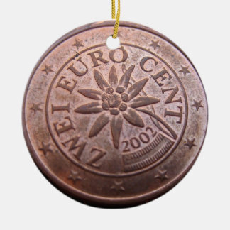 o dinheiro cresce no ornamento dos threes