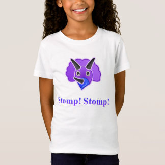 O dinossauro Stomp Stomp camisa dos miúdos