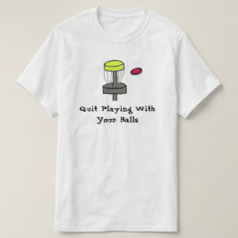 O #DiscGolf parou jogar com sua camisa das bolas