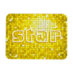 O disco telha o ímã superior da "estrela" do ama