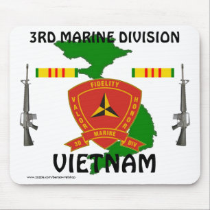ó Div marinho Vietnam Mousepad 1/wr
