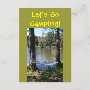 O dobro de acampamento tomou partido convite