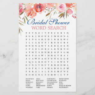 O doce cora jogo floral do chá de panela da