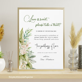 O doce sinal de casamento encantador do amor