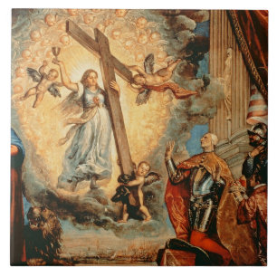 O Doge Grimani que ajoelha-se antes da fé