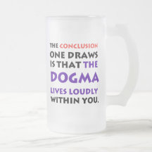 O dogma vive geou alta a caneca
