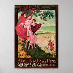 O dOr Les dos Sables fixa o poster das viagens