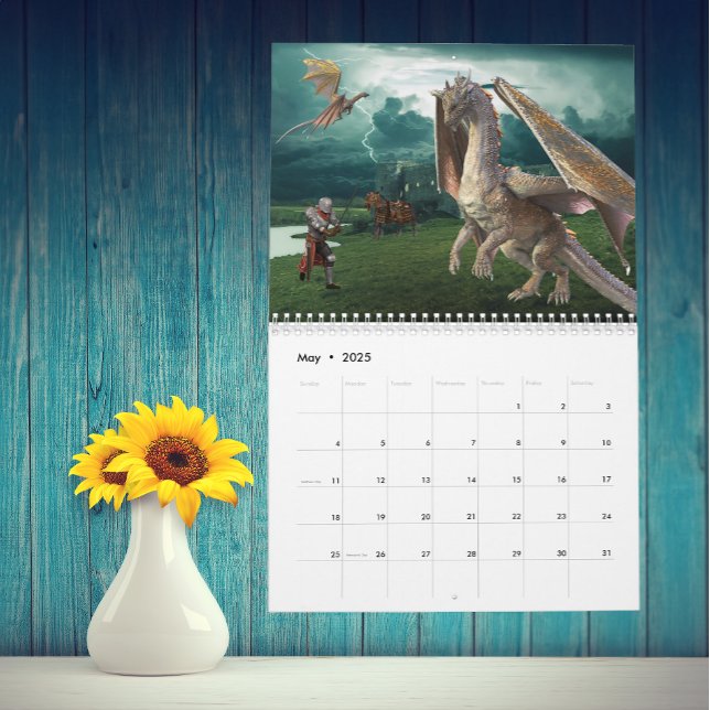 O Dragão Majestoso A Qualquer Ano, Calendário Fant (Criador carregado)