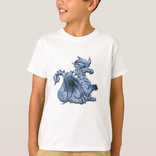 O dragão voado azul caçoa a camisa