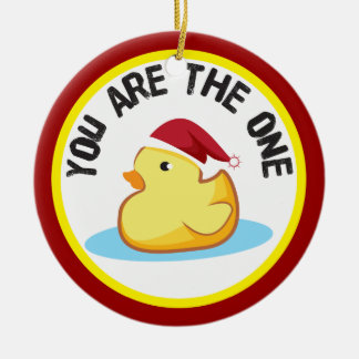 O duckie de borracha você é o um enfeites de natal
