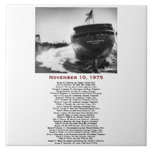O Edmund Fitzgerald com Nomes da Tripulação