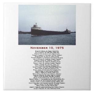 O Edmund Fitzgerald com Nomes da Tripulação