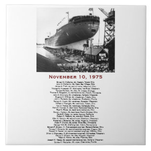 O Edmund Fitzgerald com Nomes da Tripulação
