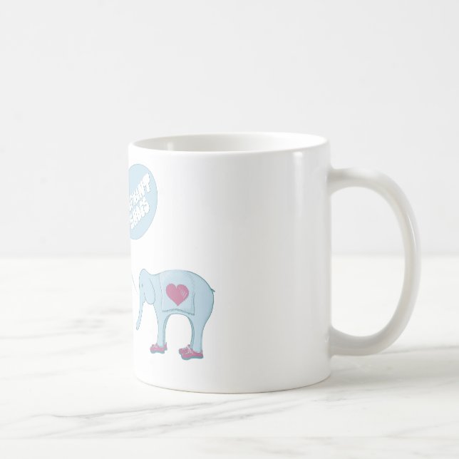 O elefante calça a caneca (Direita)