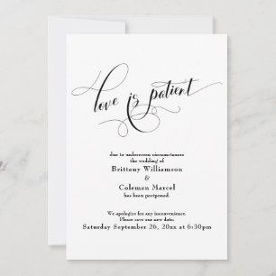 O Elegante Amor Branco é Cartão de Adiamento do