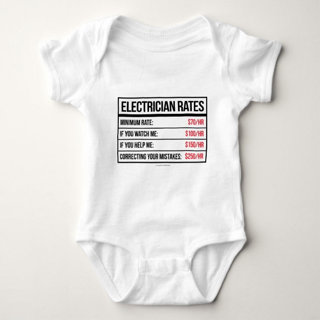O eletricista avalia camisetas engraçadas (Frente)