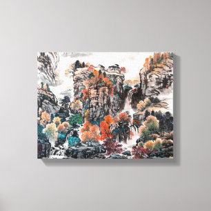 O encanto do outono, canvas de pintura chinesa