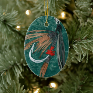 O Enfeites de natal de mosca molhada "Iron Blue Du