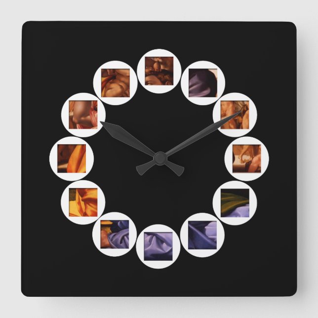 O escondido Doni Tondo pelo relógio da praça Miche (Frente)