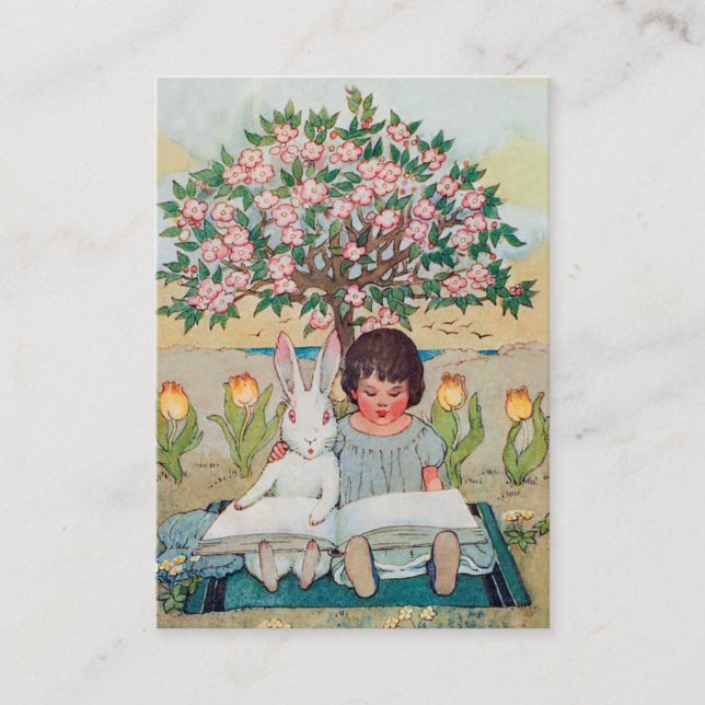 O escritor das crianças, tutor, cartão de visita (Frente)