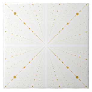 O espaço da infinidade pontilha 2 - branco e Ouro