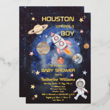 O espaço externo Houston temos um Chá de fraldas