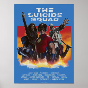 O Esquadrão Suicida Poster de filme com estilo