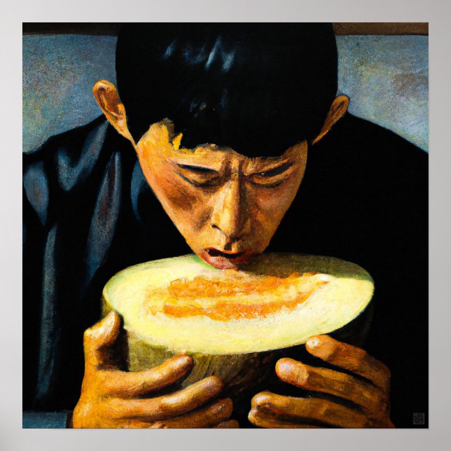 O Éter Melon - Impressão de Arte Canvas (Frente)