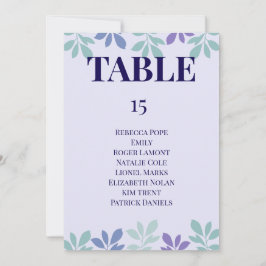 O Eterno Começa Aqui: Um cartão de mesa de casamen