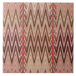 O étnico Chevron Damask, Taupe Tan e Beige