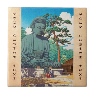 O Excelente Buda em Kamakura Hasui Kawase hanga