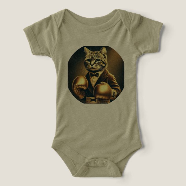 O Excelente Catsby - Gato com luvas de boxe (Design frontal)