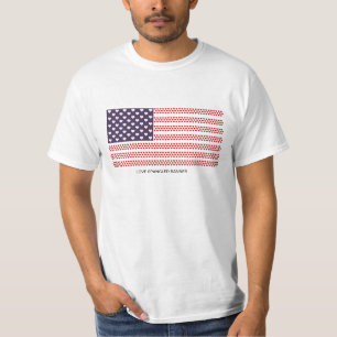 O Exclusive 4o do amor de julho Spangled camisetas