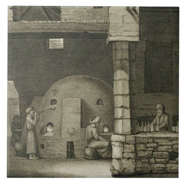 O fabricante da garrafa de vidro, das artes do (Frente)