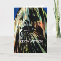 "O fantasma cartão de aniversário nas canvas"