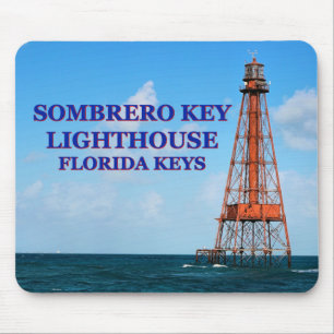 O farol chave do Sombrero, Florida fecha Mousepad