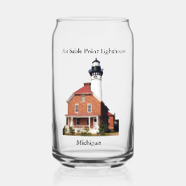 O farol de Au Sable Point pode vidro