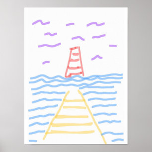 O farol e o Poster de pier