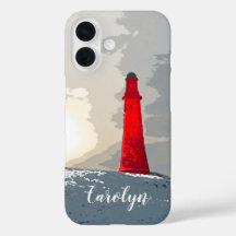 O farol vermelho na neve, personalizado