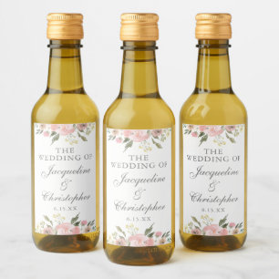O Favor do Casamento Floral Cor-de-Rosa Elegante M
