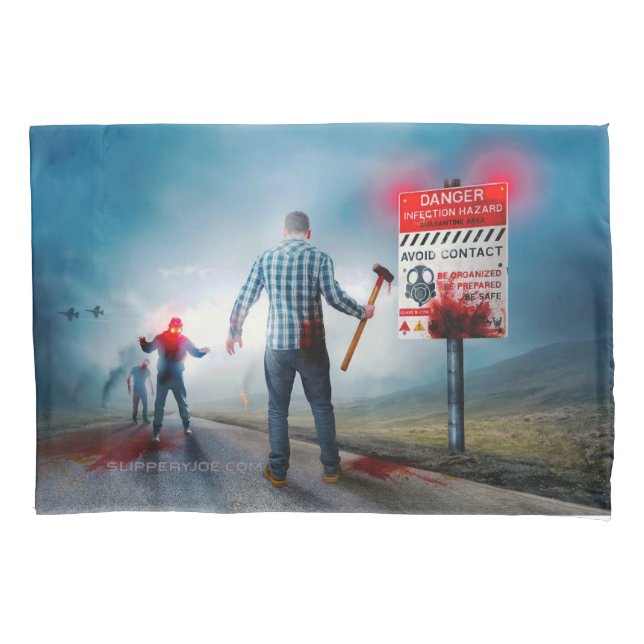 O feliz Dia das Bruxas de SlipperyJoe brilha zumbi (Frente)