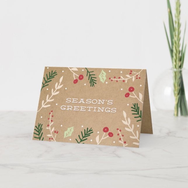 O FERIADO RAMIFICA CARTÃO DE CARTÕES DE NATAL DE (Frente)