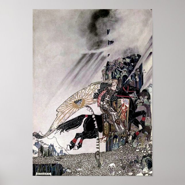 O Filho da Viúva de Kay Nielsen Impressão (Frente)