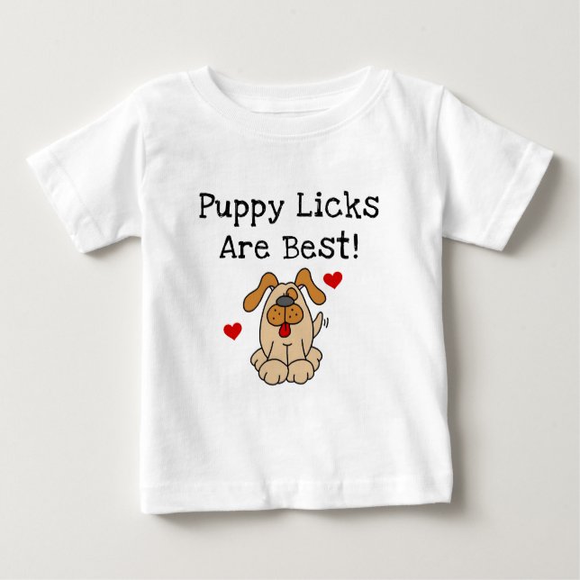 O filhote de cachorro Licks é o melhores camiseta (Frente)