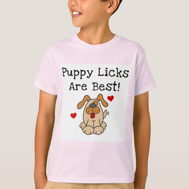 O filhote de cachorro Licks é o melhores camiseta (Frente)