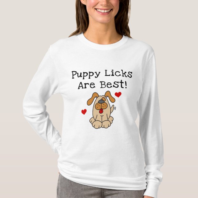 O filhote de cachorro Licks é o melhores camiseta (Frente)